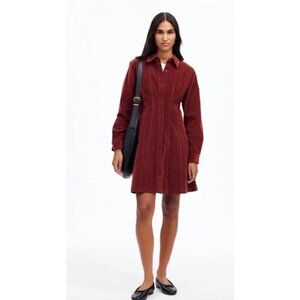 Madewell Burgundy Corduroy Dress